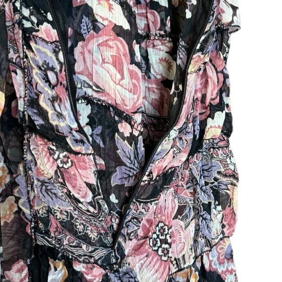 Just Margo Womens Floral Boho Ruffle Dress – Made in Italy, Size Small - Picture 11 of 14